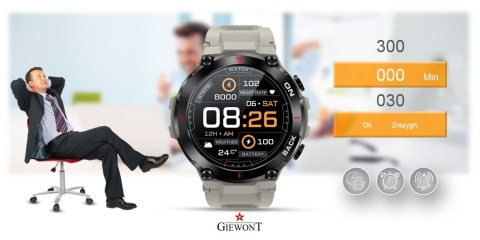 Giewont Smartwatch Giewont Pionier GPS GW460-3 - Light Stone Giewont Smartwatch Giewont Pionier GPS GW460-3 - Light Stone