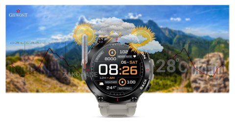 Giewont Smartwatch Giewont Pionier GPS GW460-3 - Light Stone Giewont Smartwatch Giewont Pionier GPS GW460-3 - Light Stone