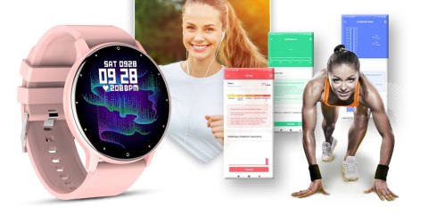 Giewont Smartwatch Giewont Sport Around GW120-1 - Powder Pink Giewont Smartwatch Giewont Sport Around GW120-1 - Powder Pink