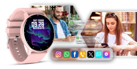 Giewont Smartwatch Giewont Sport Around GW120-1 - Powder Pink Giewont Smartwatch Giewont Sport Around GW120-1 - Powder Pink