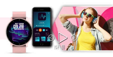 Giewont Smartwatch Giewont Sport Around GW120-1 - Powder Pink Giewont Smartwatch Giewont Sport Around GW120-1 - Powder Pink