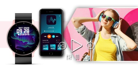 Giewont Smartwatch Giewont Sport Around GW120-3 - Rose Gold/Black Effect Giewont Smartwatch Giewont Sport Around GW120-3 - Rose Gold/Black Effect