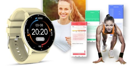 Giewont Smartwatch Giewont Sport Around GW120-6 - Ivory Effect Giewont Smartwatch Giewont Sport Around GW120-6 - Ivory Effect