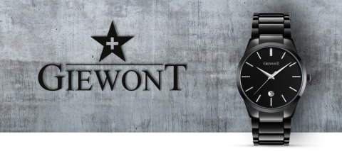 Giewont Zegarek Męski GIEWONT Timeless GW4290-1 Black Giewont Zegarek Męski GIEWONT Timeless GW4290-1 Black