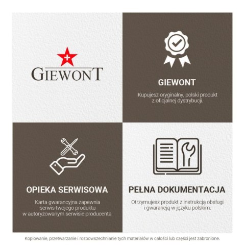 Giewont Zegarek Męski GIEWONT Timeless GW4290-1 Black Giewont Zegarek Męski GIEWONT Timeless GW4290-1 Black
