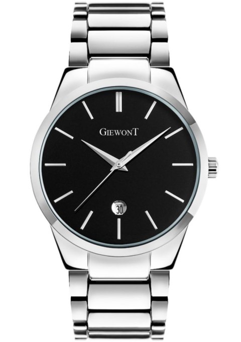 Giewont Zegarek Męski GIEWONT Timeless GW4290-2 Silver/Black Giewont Zegarek Męski GIEWONT Timeless GW4290-2 Silver/Black
