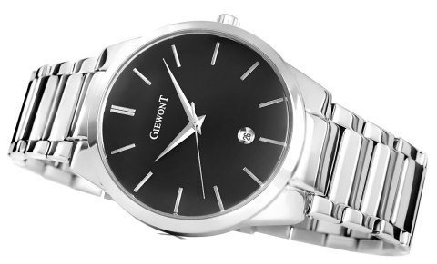 Giewont Zegarek Męski GIEWONT Timeless GW4290-2 Silver/Black Giewont Zegarek Męski GIEWONT Timeless GW4290-2 Silver/Black