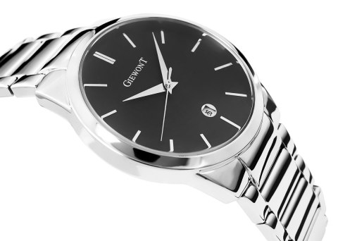 Giewont Zegarek Męski GIEWONT Timeless GW4290-2 Silver/Black Giewont Zegarek Męski GIEWONT Timeless GW4290-2 Silver/Black