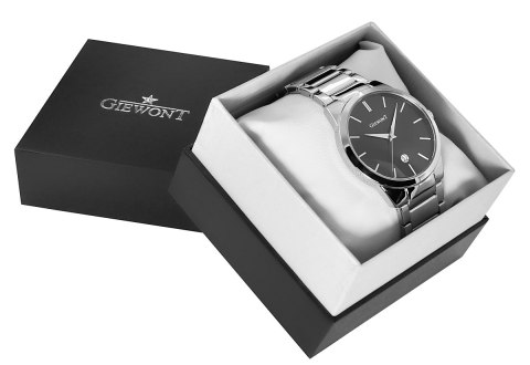 Giewont Zegarek Męski GIEWONT Timeless GW4290-2 Silver/Black Giewont Zegarek Męski GIEWONT Timeless GW4290-2 Silver/Black