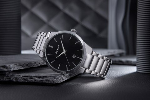 Giewont Zegarek Męski GIEWONT Timeless GW4290-2 Silver/Black Giewont Zegarek Męski GIEWONT Timeless GW4290-2 Silver/Black