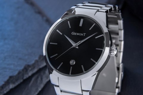 Giewont Zegarek Męski GIEWONT Timeless GW4290-2 Silver/Black Giewont Zegarek Męski GIEWONT Timeless GW4290-2 Silver/Black