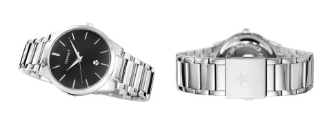 Giewont Zegarek Męski GIEWONT Timeless GW4290-2 Silver/Black Giewont Zegarek Męski GIEWONT Timeless GW4290-2 Silver/Black