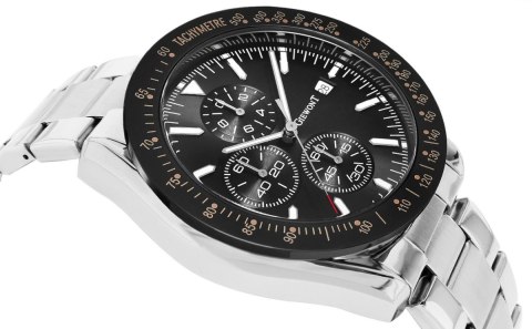Giewont Zegarek Męski Giewont PrimeChrono GW8620-1 Chronograf Silver/Black Giewont Zegarek Męski Giewont PrimeChrono GW8620-1 Chronograf Silver/Black
