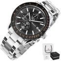 Giewont Zegarek Męski Giewont PrimeChrono GW8620-1 Chronograf Silver/Black