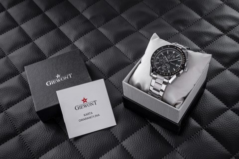 Giewont Zegarek Męski Giewont PrimeChrono GW8620-1 Chronograf Silver/Black Giewont Zegarek Męski Giewont PrimeChrono GW8620-1 Chronograf Silver/Black