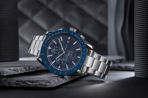Giewont Zegarek Męski Giewont PrimeChrono GW8620-2 Chronograf Silver/Blue Giewont Zegarek Męski Giewont PrimeChrono GW8620-2 Chronograf Silver/Blue