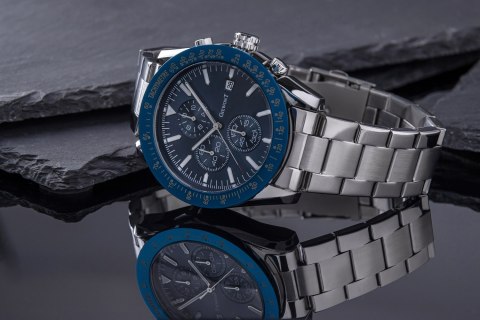 Giewont Zegarek Męski Giewont PrimeChrono GW8620-2 Chronograf Silver/Blue Giewont Zegarek Męski Giewont PrimeChrono GW8620-2 Chronograf Silver/Blue