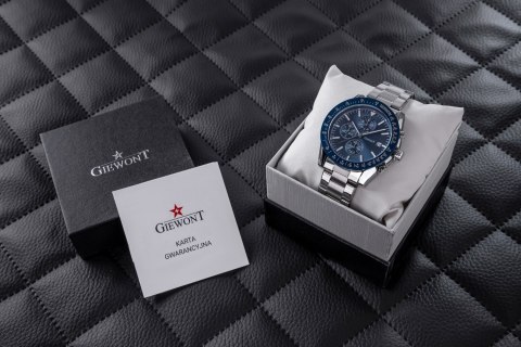 Giewont Zegarek Męski Giewont PrimeChrono GW8620-2 Chronograf Silver/Blue Giewont Zegarek Męski Giewont PrimeChrono GW8620-2 Chronograf Silver/Blue