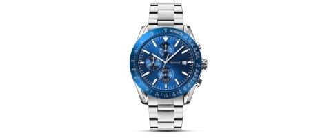 Giewont Zegarek Męski Giewont PrimeChrono GW8620-2 Chronograf Silver/Blue Giewont Zegarek Męski Giewont PrimeChrono GW8620-2 Chronograf Silver/Blue