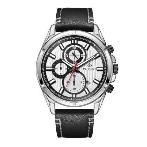 PERFECT Zegarek Męski Perfect Chronograf CH03L-02 + Box PERFECT Zegarek Męski Perfect Chronograf CH03L-02 + Box