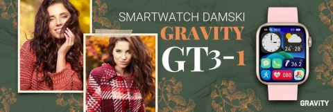 Gravity Smartwatch Damski Gravity GT3-1 Gravity Smartwatch Damski Gravity GT3-1