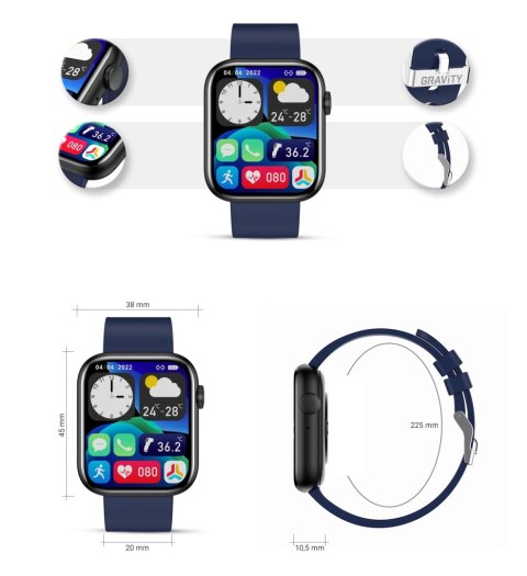 Gravity Smartwatch Damski Gravity GT3-5 Gravity Smartwatch Damski Gravity GT3-5