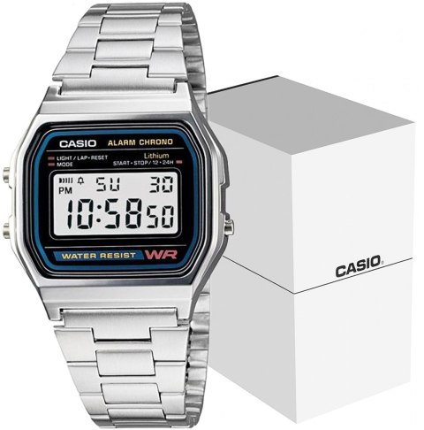 CASIO Zegarek CASIO A158WA-1DF Unisex + BOX CASIO Zegarek CASIO A158WA-1DF Unisex + BOX