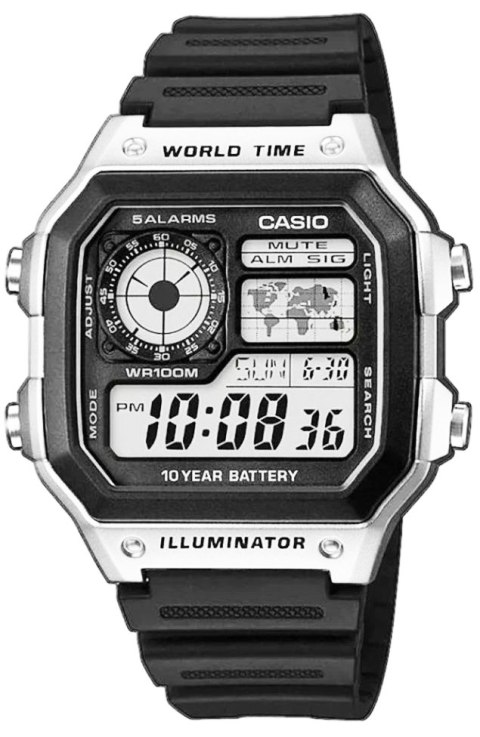 CASIO Zegarek Męski CASIO AE-1200WH-1CVEF + BOX CASIO Zegarek Męski CASIO AE-1200WH-1CVEF + BOX
