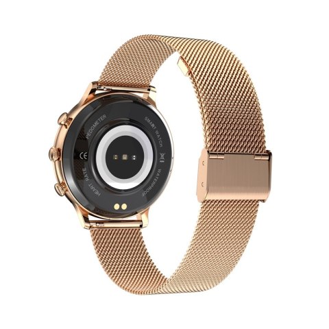 VELTORI Smartwatch Damski Veltori VT310-1 Złota Bransoleta + Różowy Pasek Silikonowy VELTORI Smartwatch Damski Veltori VT310-1 Złota Bransoleta + Różowy Pasek Silikonowy