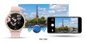 VELTORI Smartwatch Damski Veltori VT310-1 Złota Bransoleta + Różowy Pasek Silikonowy