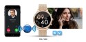 VELTORI Smartwatch Damski Veltori VT310-1 Złota Bransoleta + Różowy Pasek Silikonowy