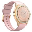 VELTORI Smartwatch Damski Veltori VT360-1 Różowy Pasek Silikonowy