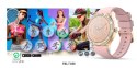 VELTORI Smartwatch Damski Veltori VT360-1 Różowy Pasek Silikonowy