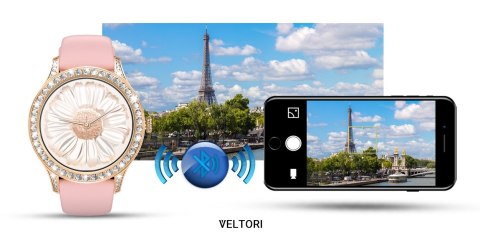 VELTORI Smartwatch Damski Veltori VT360-1 Różowy Pasek Silikonowy VELTORI Smartwatch Damski Veltori VT360-1 Różowy Pasek Silikonowy