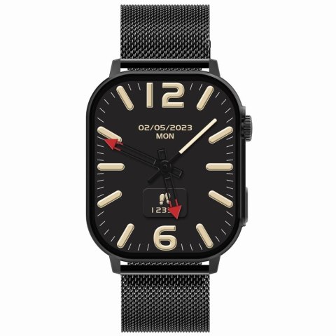 Gravity Smartwatch Gravity GT15-1 Czarny Pasek Silikonowy + Czarna Bransoleta Gravity Smartwatch Gravity GT15-1 Czarny Pasek Silikonowy + Czarna Bransoleta