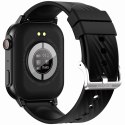 Gravity Smartwatch Gravity GT15-1 Czarny Pasek Silikonowy + Czarna Bransoleta