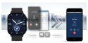 Gravity Smartwatch Gravity GT15-1 Czarny Pasek Silikonowy + Czarna Bransoleta
