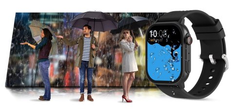 Gravity Smartwatch Gravity GT15-1 Czarny Pasek Silikonowy + Czarna Bransoleta Gravity Smartwatch Gravity GT15-1 Czarny Pasek Silikonowy + Czarna Bransoleta