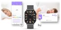 Gravity Smartwatch Gravity GT15-5 Czarny Pasek Silikonowy + Tytanowa Bransoleta