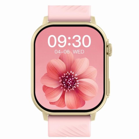 Gravity Smartwatch Gravity GT15-7 Różowy Pasek Silikonowy + Złota Bransoleta Gravity Smartwatch Gravity GT15-7 Różowy Pasek Silikonowy + Złota Bransoleta
