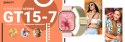 Gravity Smartwatch Gravity GT15-7 Różowy Pasek Silikonowy + Złota Bransoleta