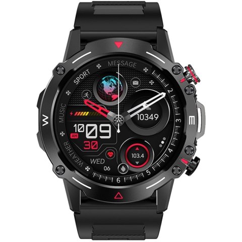 VELTORI Smartwatch Veltori VT110-1 Czarny Pasek Silikonowy VELTORI Smartwatch Veltori VT110-1 Czarny Pasek Silikonowy