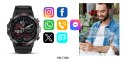 VELTORI Smartwatch Veltori VT110-1 Czarny Pasek Silikonowy