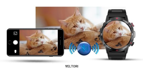 VELTORI Smartwatch Veltori VT110-1 Czarny Pasek Silikonowy VELTORI Smartwatch Veltori VT110-1 Czarny Pasek Silikonowy