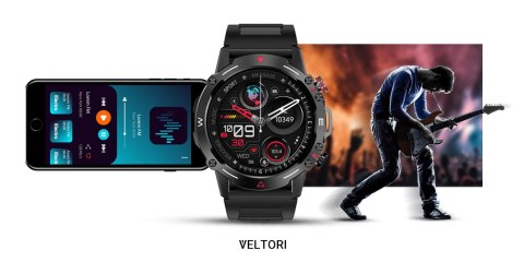 VELTORI Smartwatch Veltori VT110-1 Czarny Pasek Silikonowy VELTORI Smartwatch Veltori VT110-1 Czarny Pasek Silikonowy