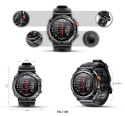 VELTORI Smartwatch Veltori VT130-1 Czarny Pasek Silikonowy