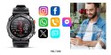 VELTORI Smartwatch Veltori VT130-1 Czarny Pasek Silikonowy