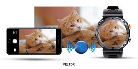 VELTORI Smartwatch Veltori VT130-1 Czarny Pasek Silikonowy VELTORI Smartwatch Veltori VT130-1 Czarny Pasek Silikonowy