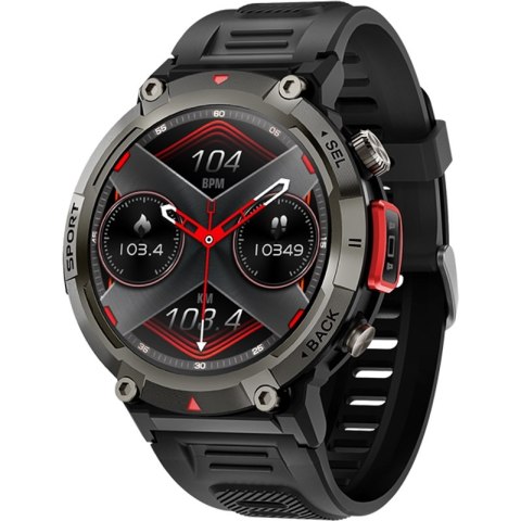 VELTORI Smartwatch Veltori VT140-1 Czarny Pasek Silikonowy VELTORI Smartwatch Veltori VT140-1 Czarny Pasek Silikonowy