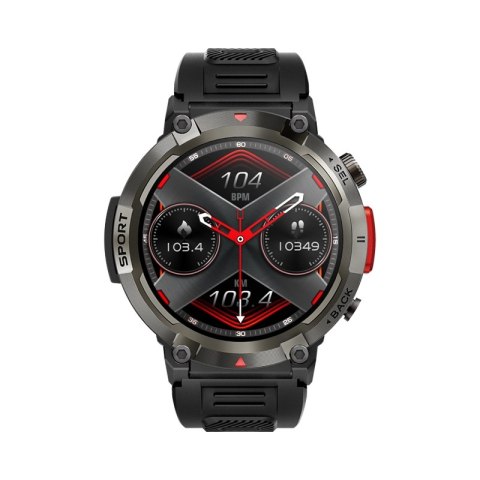 VELTORI Smartwatch Veltori VT140-1 Czarny Pasek Silikonowy VELTORI Smartwatch Veltori VT140-1 Czarny Pasek Silikonowy